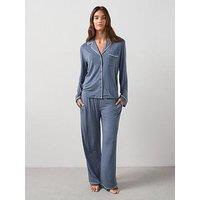 The Very Collection Jersey Revere Pj Set - Blue