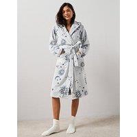 The Very Collection Moon Carved Dressing Gown - Blue