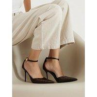 River Island Cros Ankle Strap Court - Brown