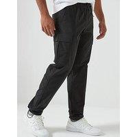 Jack & Jones Kane Caso Tech Cargo Pants - Black