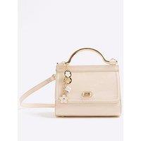 River Island Metal Handle Mini Tote - Cream