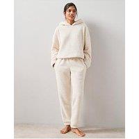 The Very Collection Borg Hoody And Jogger Set - Cream