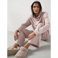 The Very Collection Soft Touch Hoody And Wide Leg Loungewear Set - Cream