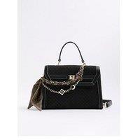River Island Medium Charm Tote Bag - Black