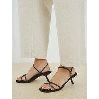 River Island Strappy Trim Sandal - Brown
