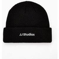 Jack & Jones Soho Jj Studios Knitted Beanie Hat - Black