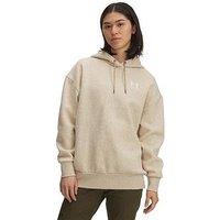 Under Armour Womens Training Icon Fleece Oversized Hoodie - Khaki