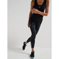 Under Armour Womens Running Launch Ankle Print Tights - Black/Grey