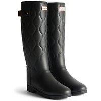 Hunter Originals Refined Tall Onion Quilt Wellington Boot- Black