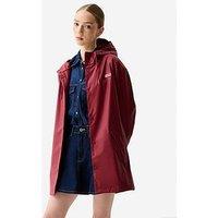 Hunter Jo Pu Raincoat - Dark Red
