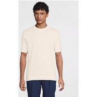 Mango Andrew Knitted T-Shirt - Light Beige
