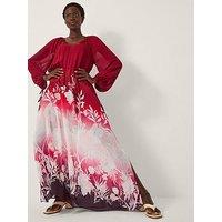Monsoon Lilian Printed Dress - Red