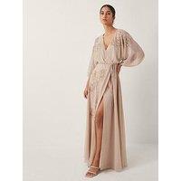 Monsoon Skyla Wrap Dress - Nude