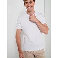 Mango Cherlo Cotton Crew Neck Short Sleeve T-Shirt - White