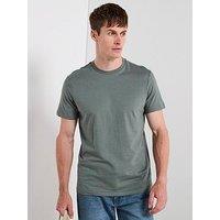 Mango Cherlo Cotton Crew Neck Short Sleeve T-Shirt - Khaki