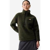 Hunter Tiorga 1/4 Zip Borg Fleece - Khaki
