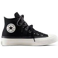 Converse Mens Chuck Taylor All Star Wide Hi - Black