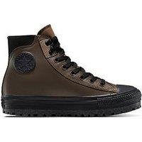 Converse Mens Chuck Taylor All Star City Trek Waterproof Leather High Top - Brown