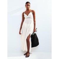 New Look White Lace Insert Maxi Dress