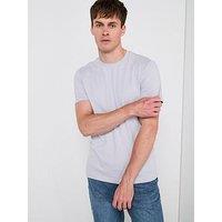 Mango Cherlo Cotton Crew Neck Short Sleeve T-Shirt - Blue