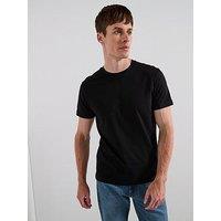 Mango Cherlo Cotton Crew Neck Short Sleeve T-Shirt - Black