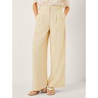 Monsoon Alba Wide Leg Trousers - Yellow