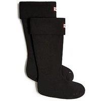 Hunter Fleece Tall Boot Socks - Black