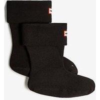 Hunter Fleece Short Boot Socks - Black
