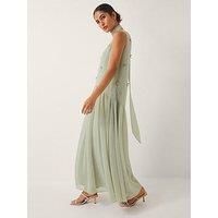Monsoon Elodie Embellished Dress - Green