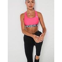 Under Armour Womens Training Heatgear Mid Support Sports Bra - Pink