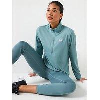 Under Armour Womens Training Tech Rib 1/2 Zip Top - Green