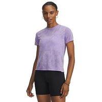Under Armour Womens Running Launch Jacquard T-Shirt - Purple