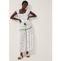 Monsoon Isabelle Star Dress - White