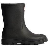 Hunter Downpour Short Insulated Wellington Boot - Black
