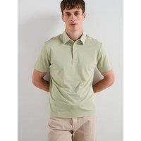 Mango Palamos Short Sleeve Polo Shirt - Light Green