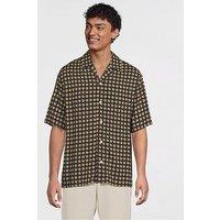 Mango Chill Short Sleeve Printed Shirt - Black