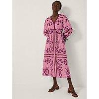 Monsoon Matilde Print Dress - Pink