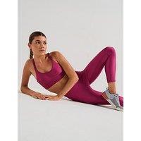 Under Armour Womens Training Infinity 20 Mid Support A-C Cup Sports Bra - Burgundy