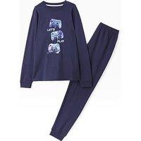 V By Very Boys Gaming Lets Play Graphic Pyjamas - Navy
