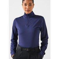 Under Armour Womens Golf Drive 1/4 Zip Top - Navy