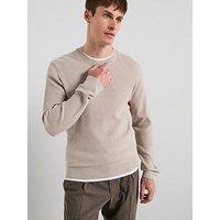Mango Antigua Knitted Jumper - Navy