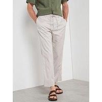 Mango Tyler Tie Waist Casual Trousers - Cream