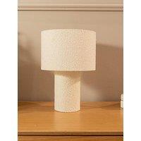 Valuelights Ash Natural Boucle Table Lamp