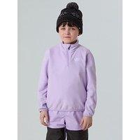 The North Face Kid Glacier 1/4 Zip Pullover - Purple