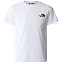 The North Face Teen Short Sleeve Simple Dome T-Shirt - White