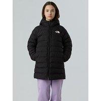 The North Face Girls Reversible Perrito Parka Jacket - Black