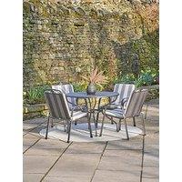 Pacific Lifestyle Savoy Round 4 Seater Dining Set With Cushions
