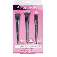 Brushworks Cream Contour And Blush Makeup Brush Set