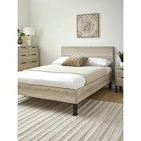 Very Home Harlem Double Bed - Fsc Certified - Bed Frame With Memory Mattress