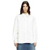 Diesel S-Simply Long Sleeve Boyfriend Shirt - White